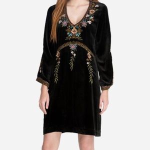 Johnny Was velvet dress tunic
